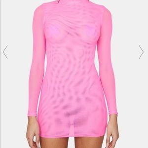 Candy Test My Patience Mesh Mini Dress NWT